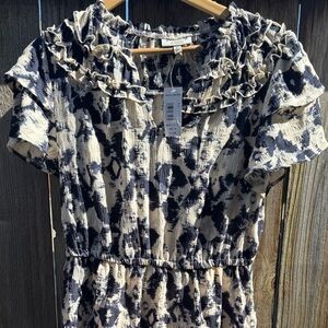 NWT fully lined Studio B ikat patterned dress